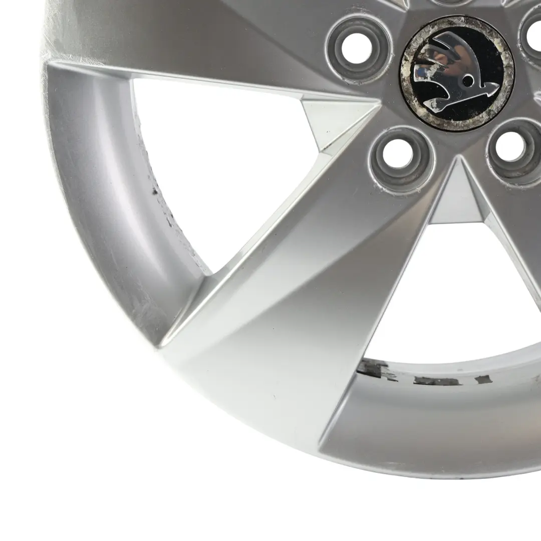 Skoda Fabia Mk2 Roomster Wheel Rim Alloy Silver 15" 6J ET:43 Rotare - SKU 5J0601025AB-3 - Part number 5J0601025AB