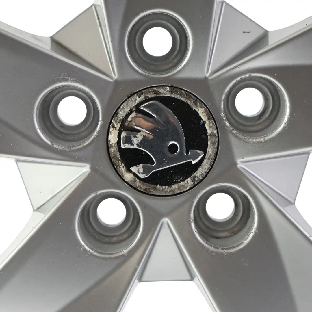 Skoda Fabia Mk2 Roomster Wheel Rim Alloy Silver 15" 6J ET:43 Rotare - SKU 5J0601025AB-3 - Part number 5J0601025AB