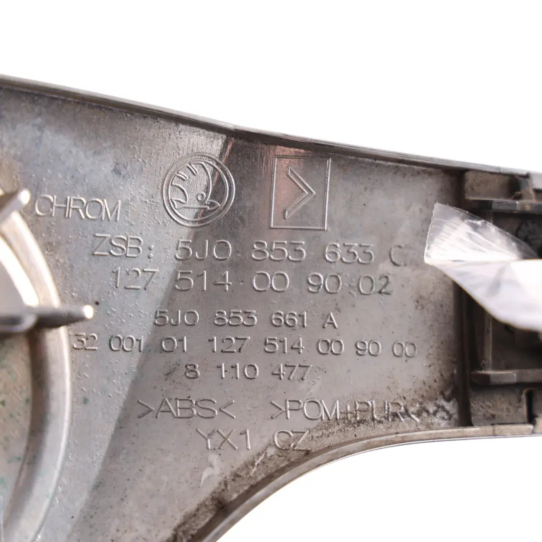 Mk2 Front Hood Bonnet Grill Emblem Trim Strip Chrome to Skoda Fabia with Part number 5J0853633C Skoda Fabia Mk2 Front Hood Bonnet Grill Emblem Trim Strip Chrome - SKU 5J0853633C - Part number 5J0853633C