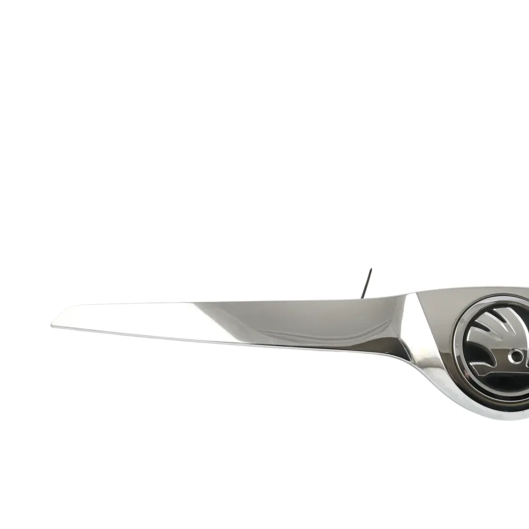 Mk2 Front Hood Bonnet Grill Emblem Trim Strip Chrome to Skoda Fabia with Part number 5J0853633C Skoda Fabia Mk2 Front Hood Bonnet Grill Emblem Trim Strip Chrome - SKU 5J0853633C - Part number 5J0853633C