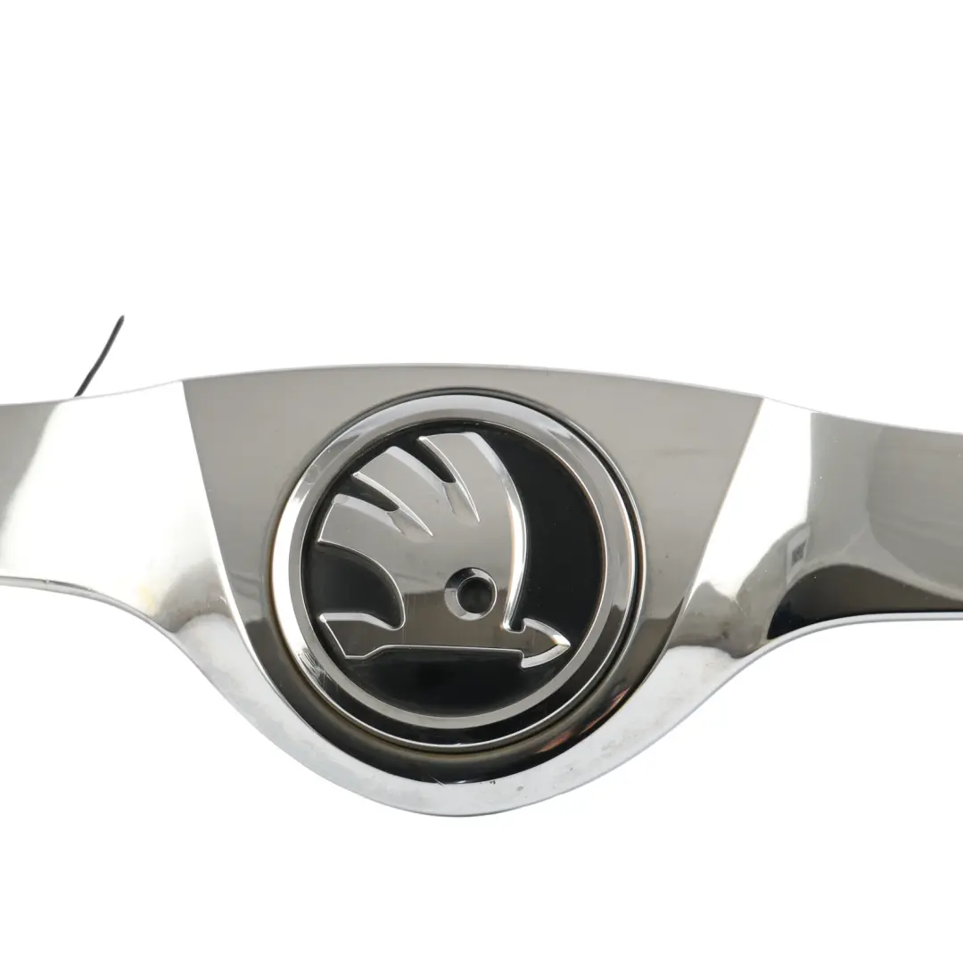 Skoda Fabia Mk2 Front Hood Bonnet Grill Emblem Trim Strip Chrome - SKU 5J0853633C - Part number 5J0853633C