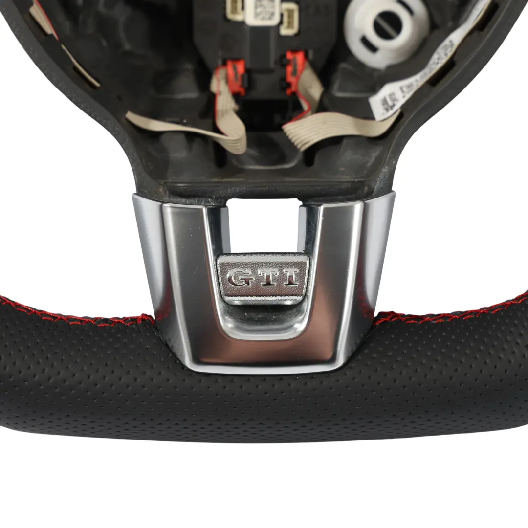 Volkswagen Golf Mk6 GTI Steering Wheel NEW Black Leather Flat Bottom - SKU 5K0419091D-1 - Part number 5K0419091D