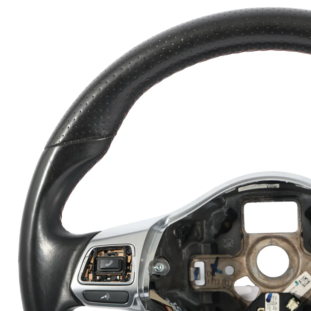 Volkswagen Golf Mk6 GTI Steering Wheel Black Leather Flat Bottom - SKU 5K0419091D - Part number 5K0419091D