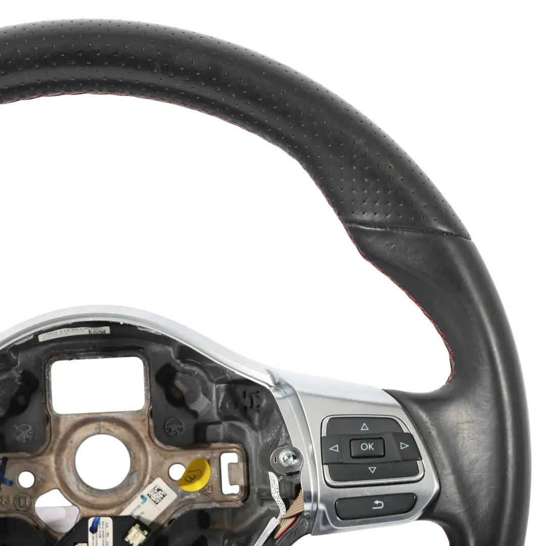 Mk6 GTI Steering Wheel Black Leather Flat Bottom to Volkswagen Golf with Part number 5K0419091D Volkswagen Golf Mk6 GTI Steering Wheel Black Leather Flat Bottom - SKU 5K0419091D - Part number 5K0419091D