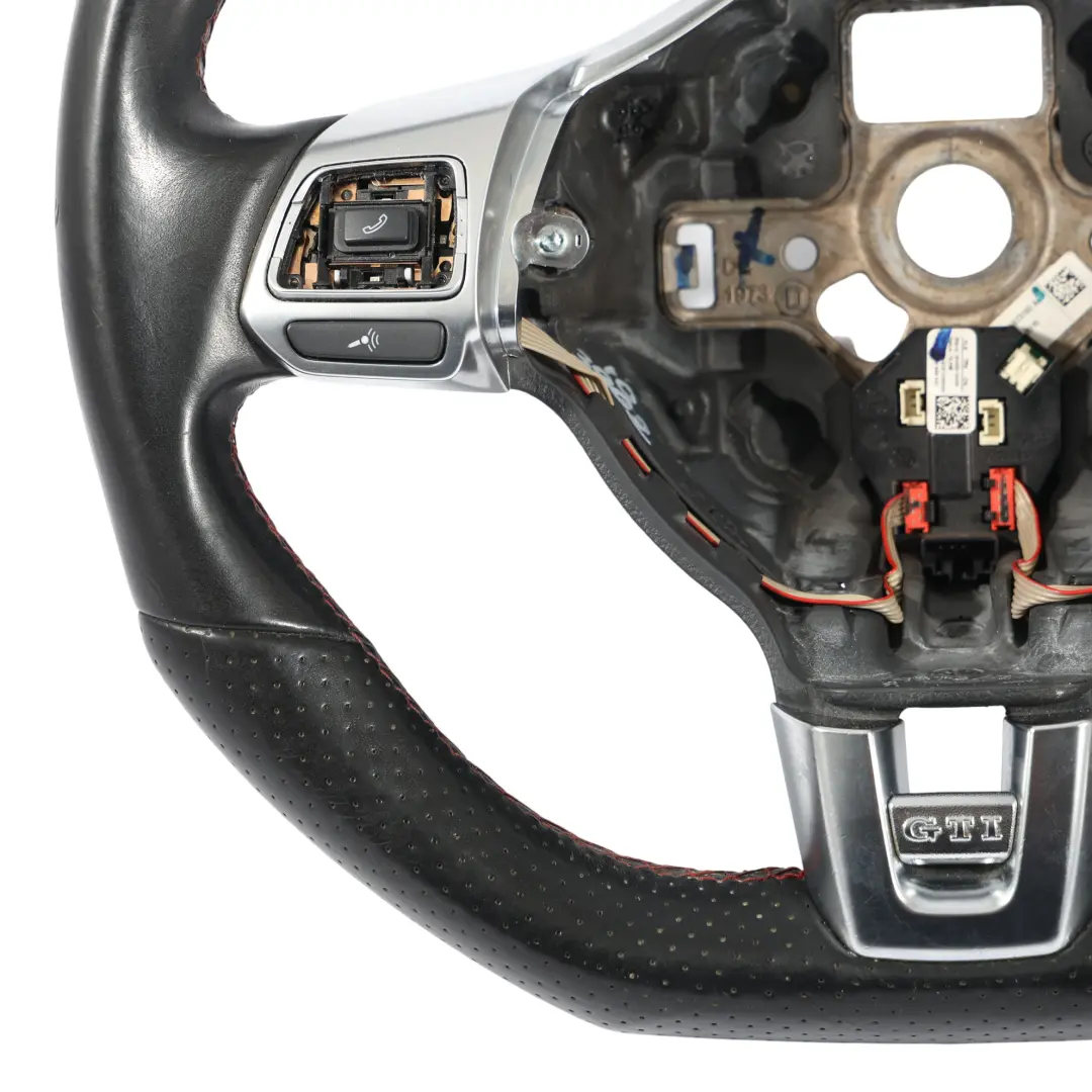 Volkswagen Golf Mk6 GTI Lenkrad Schwarz Leder Flachboden - SKU 5K0419091D - Teilenummer 5K0419091D