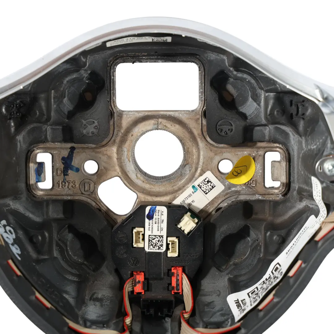 Volkswagen Golf Mk6 GTI Steering Wheel Black Leather Flat Bottom - SKU 5K0419091D - Part number 5K0419091D