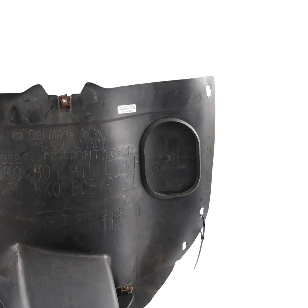 Volkswagen Golf Mk6 Front Wheel Arch Cover Splash Guard Left N/S - SKU 5K0805911G - Part number 5K0805911G