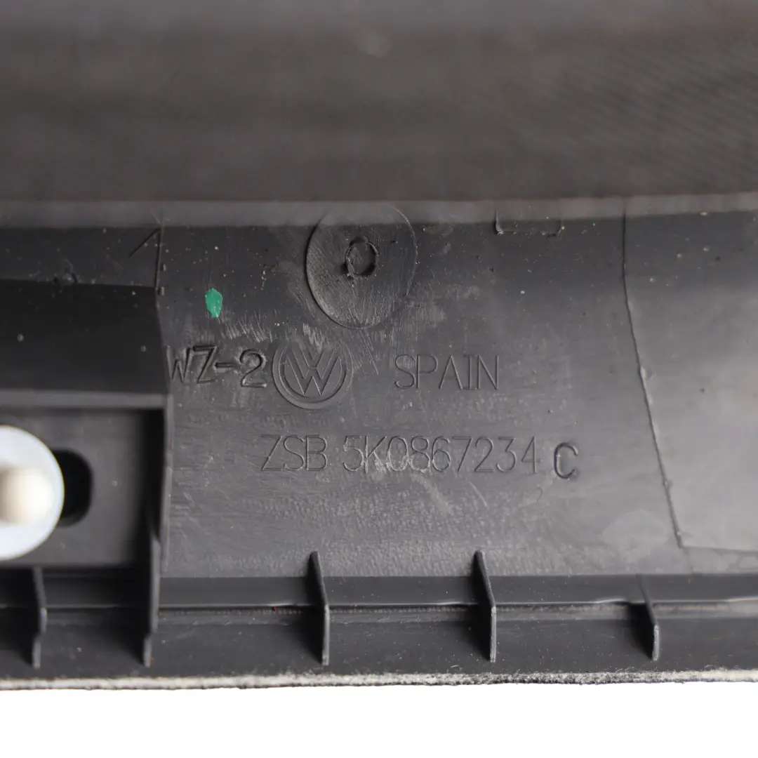 Mk6 A Pillar Trim Front Right Titan Black to Volkswagen Golf with Part number 5K0867234C Volkswagen Golf Mk6 A Pillar Trim Front Right Titan Black - SKU 5K0867234C - Part number 5K0867234C