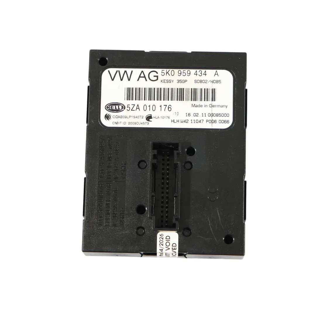 Volkswagen Sharan 7N Keyless Kessy Steuergerät ECU Einheit - SKU 5K0959434A - Teilenummer 5K0959434A