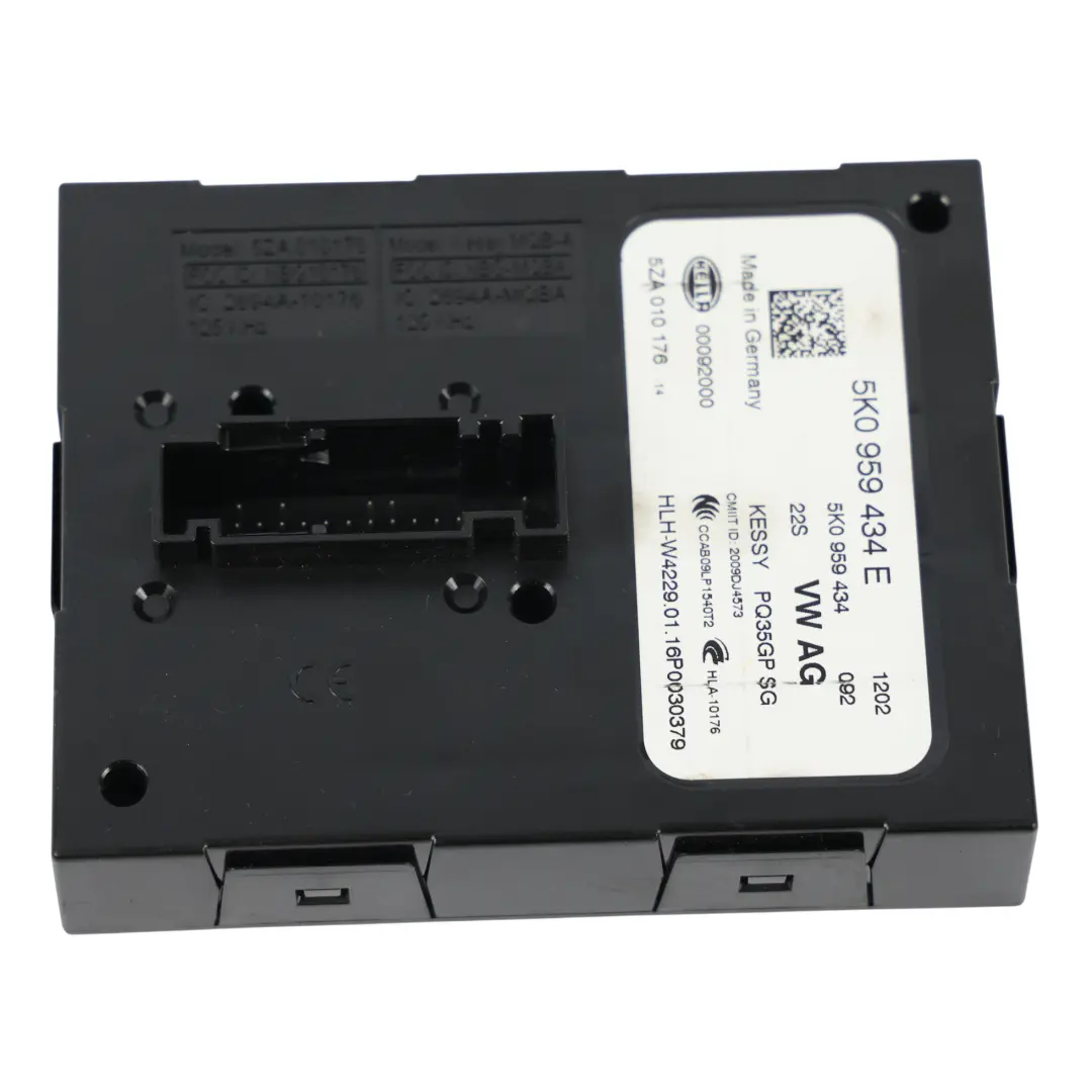 Keyless Entry Control Module Unit to Audi A1 8X Volkswagen Tiguan 5N with Part number 5K0959434E Audi A1 8X Volkswagen Tiguan 5N Keyless Entry Control Module Unit - SKU 5K0959434E - Part number 5K0959434E