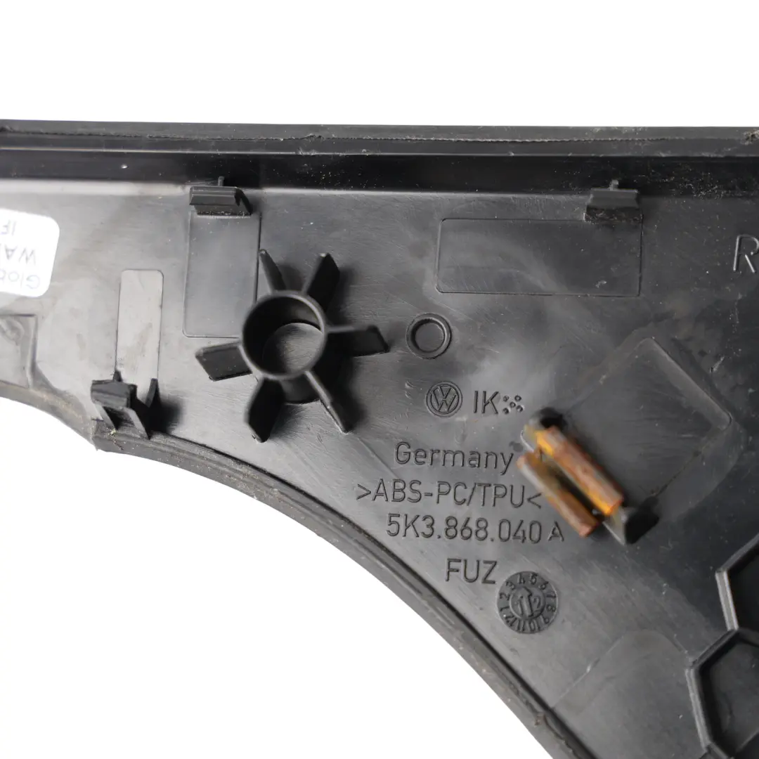 Volkswagen Golf MK6 Front Door Pull Handle Cover Trim Right O/S - SKU 5K3868040A - Part number 5K3868040A