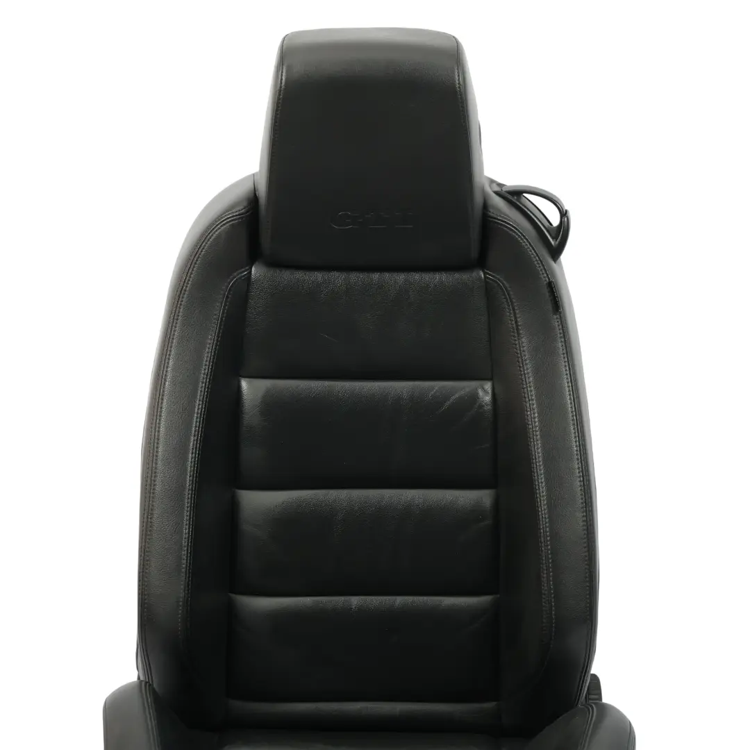 Volkswagen Golf Mk6 GTI GTD Asiento Delantero Izquierdo Calefactado Cuero Negro - SKU 5K3881805CH-1 - Número de pieza 5K3881805CH
