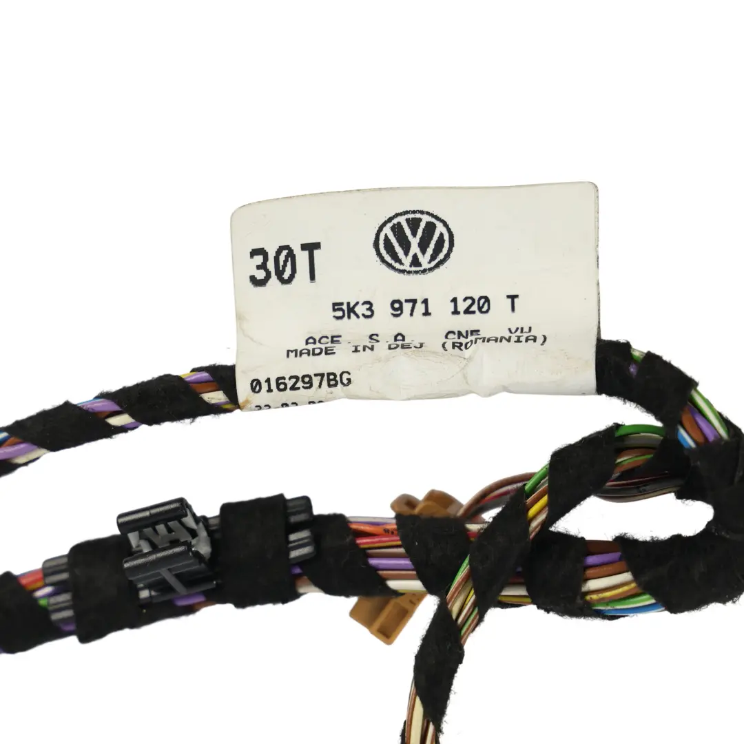 5K Front Door Wiring Harness Cable Loom Driver's Side to Volkswagen Golf with Part number 5K3971120T Volkswagen Golf 5K Front Door Wiring Harness Cable Loom Driver's Side - SKU RHD-5K3971120T - Part number 5K3971120T
