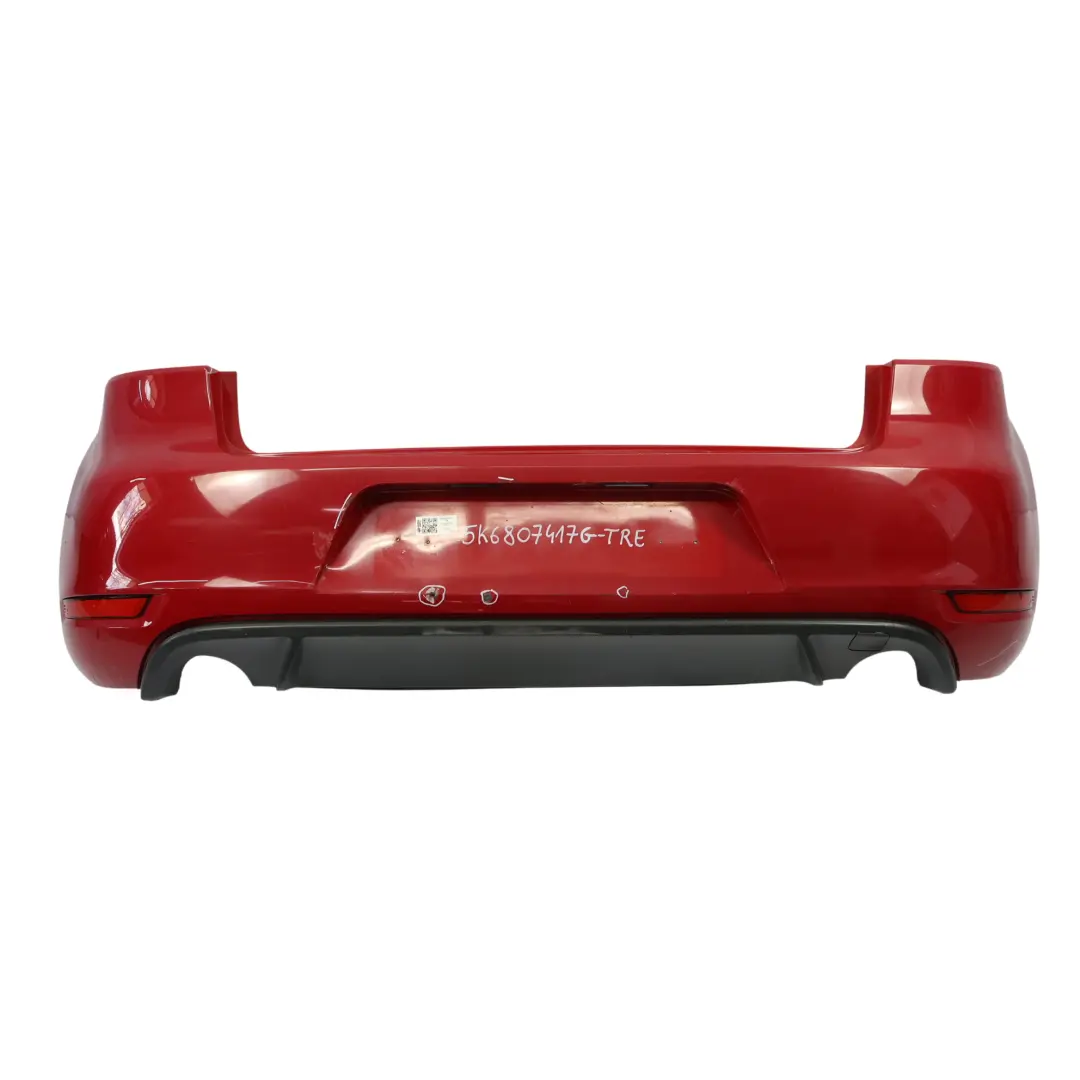 Volkswagen VW Golf Mk6 GTI Osłona Zderzaka Tylnego Tornado Czerwony LY3D - SKU 5K6807417G-TRE - Numer Części 5K6807417G