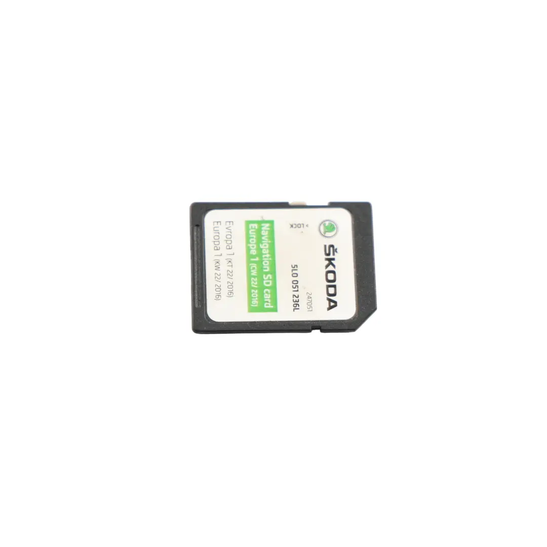 Mk3 SD Memory Card For Navigation System Edition to Skoda Octavia with Part number 5L0051236L Skoda Octavia Mk3 SD Memory Card For Navigation System Edition - SKU 5L0051236L - Part number 5L0051236L