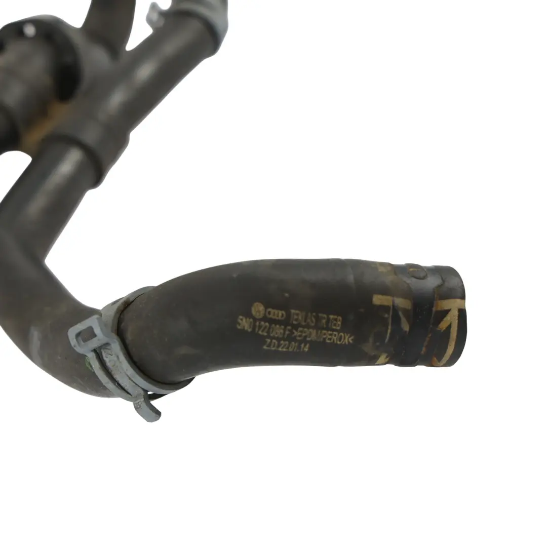 Coolant Hose Engine Cooling System Hose Line Tube Pipe to Audi Q3 SE with Part number 5N0122086F Audi Q3 SE Coolant Hose Engine Cooling System Hose Line Tube Pipe - SKU 5N0122086F - Part number 5N0122086F