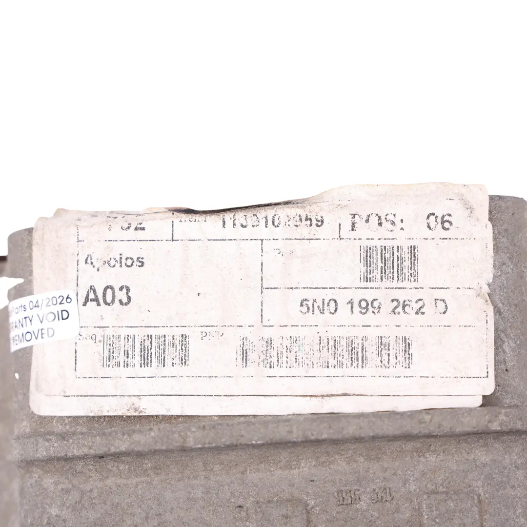 Volkswagen Sharan 7N Support Moteur Bracket Droit 1.4 TSI - SKU 5N0199262D - Numéro de pièce 5N0199262D