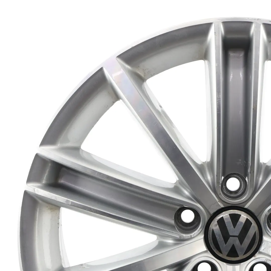 Volkswagen Tiguan 5N Cerchione Lega Argento 18" ET:43 7J Spoke New York - SKU 5N0601025AF-1 - Numero di parte 5N0601025AF