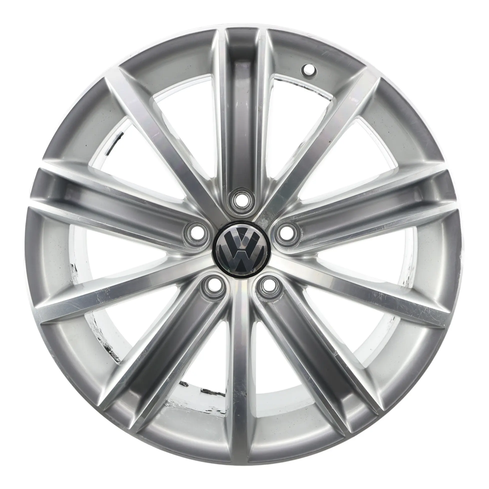 Volkswagen VW Tiguan 5N Silver Alloy Wheel Rim 18" ET:43 7J Spoke New York