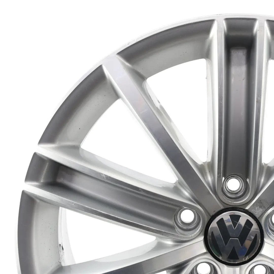 Volkswagen VW Tiguan 5N Felga Aluminiowa Srebrna 18" ET43 7J New York - SKU 5N0601025AF-2 - Numer Części 5N0601025AF