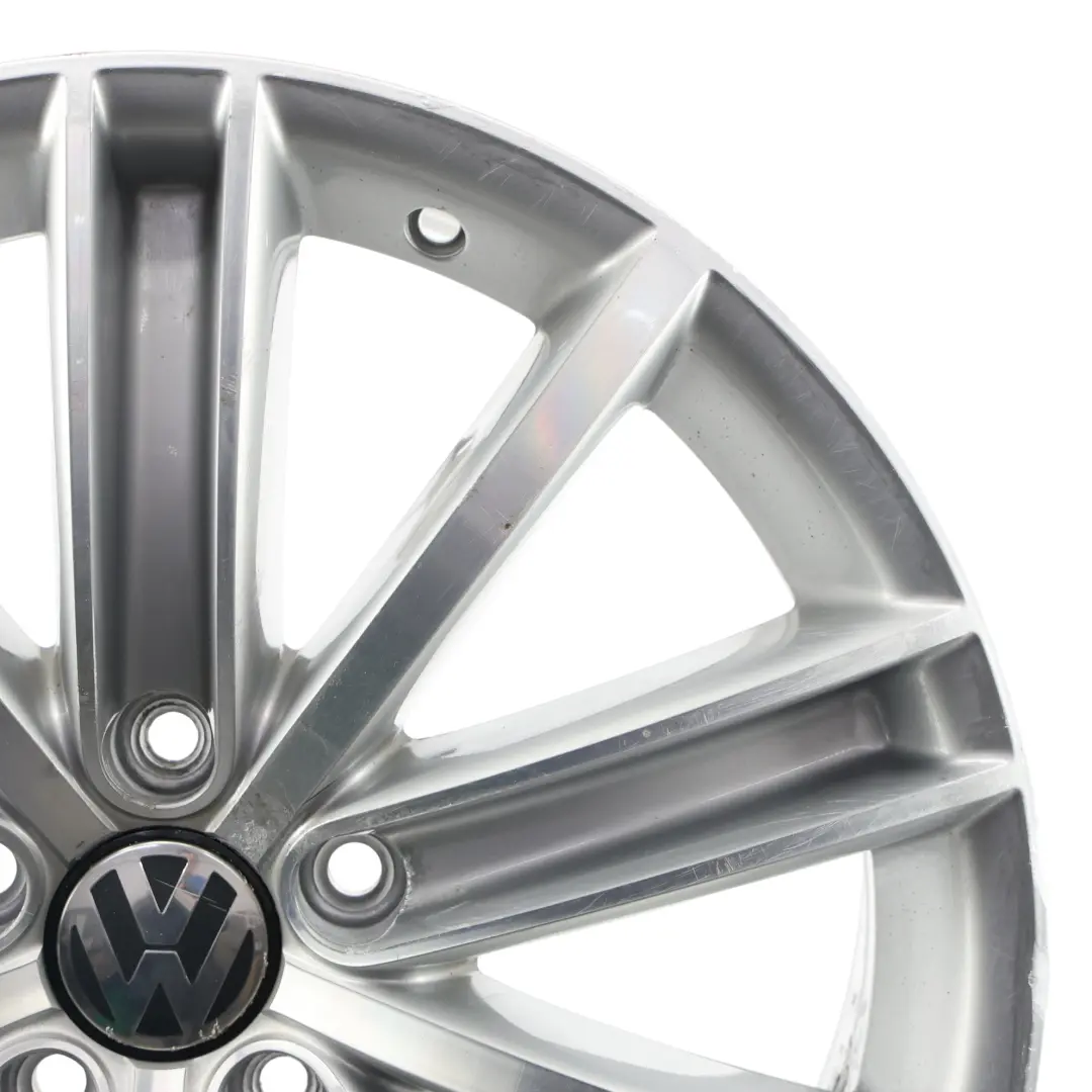 Alloy Wheel Rim 18" ET:43 7J Spoke New York to Volkswagen VW Tiguan 5N Silver with Part number 5N0601025AF Volkswagen VW Tiguan 5N Silver Alloy Wheel Rim 18" ET:43 7J Spoke New York - SKU 5N0601025AF-2 - Part number 5N0601025AF