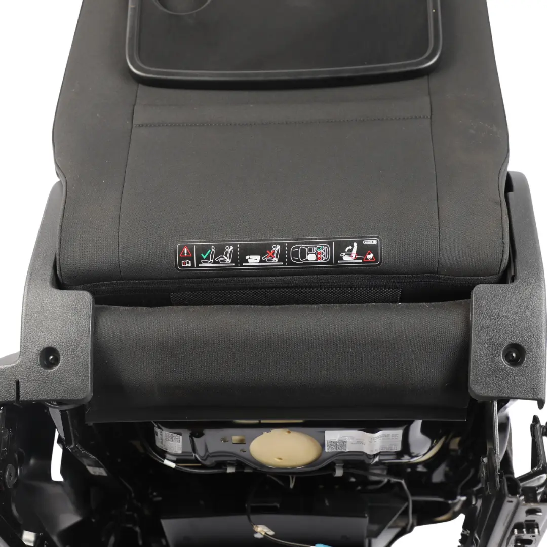 VW Volkswagen Tiguan 5N Siège avant gauche Tissu noir Titan Intérieur tissu - SKU 5N0881805GF-1 - Numéro de pièce 5N0881805GF