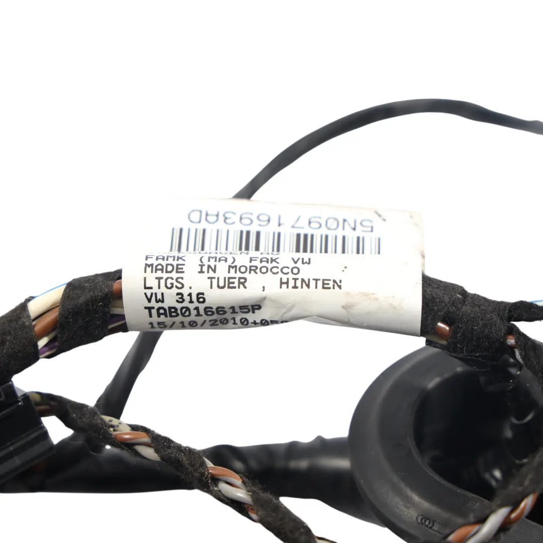 Mk1 Faisceau Câblage Porte Arrière Gauche pour Volkswagen Tiguan à propos du numéro de pièce 5N0971693AD Volkswagen Tiguan Mk1 Faisceau Câblage Porte Arrière Gauche - SKU 5N0971693AD - Numéro de pièce 5N0971693AD