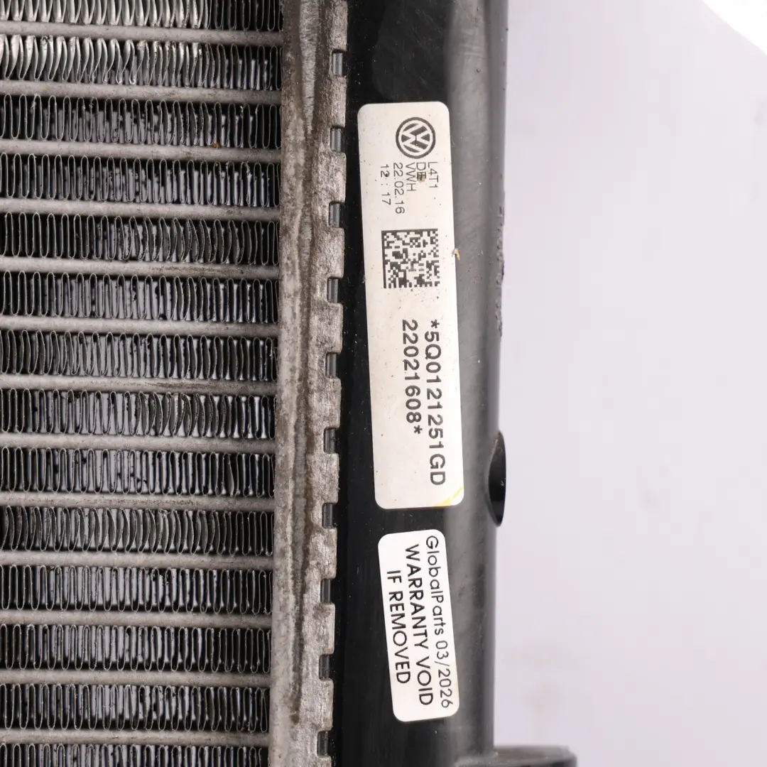 Skoda Superb Mk3 Water Coolant Radiator 2.0 TDI Diesel - SKU 5Q0121251GD - Part number 5Q0121251GD