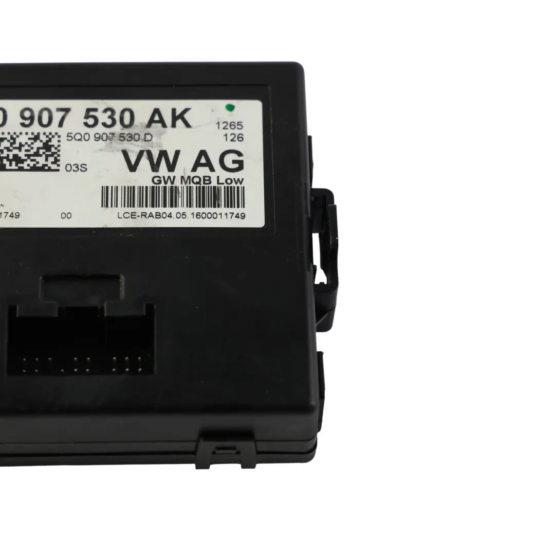 MK3 Zentral Gateway Steuermodul ECU für Skoda Octavia mit Teilenummer 5Q0907530AK Skoda Octavia MK3 Zentral Gateway Steuermodul ECU - SKU 5Q0907530AK - Teilenummer 5Q0907530AK