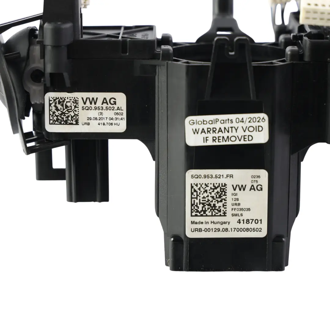 Skoda Superb MK3 Commutateur Combiné Clignotant Essuie-Glace - SKU 5Q0953521FR - Numéro de pièce 5Q0953521FR