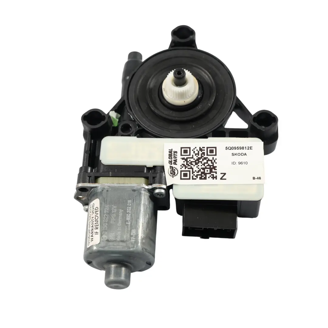 Skoda Superb 3V Fabia NJ Moteur Lève-Vitre Arrière Droit - SKU 5Q0959812E - Numéro de pièce 5Q0959812E