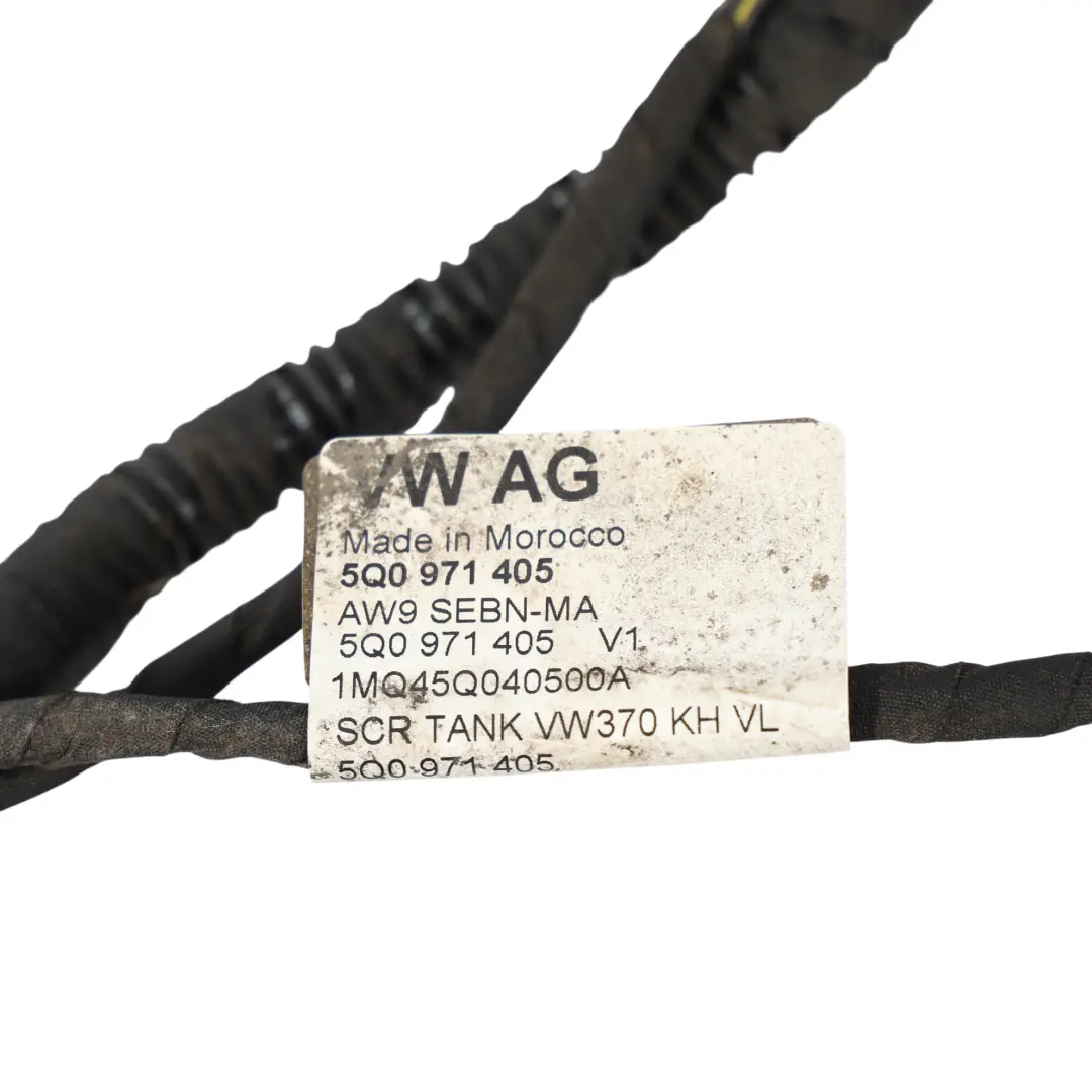AdBlue Tank Wiring Harness Cable 1.6 TDI to Audi A3 8V Q2 GA VW Golf CD with Part number 5Q0971405 Audi A3 8V Q2 GA VW Golf CD AdBlue Tank Wiring Harness Cable 1.6 TDI - SKU 5Q0971405 - Part number 5Q0971405