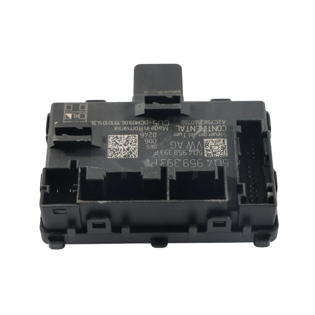 Skoda Octavia 5E Module Unité Contrôle Porte ECU Avant Conducteur - SKU 5Q4959393F - Numéro de pièce 5Q4959393F