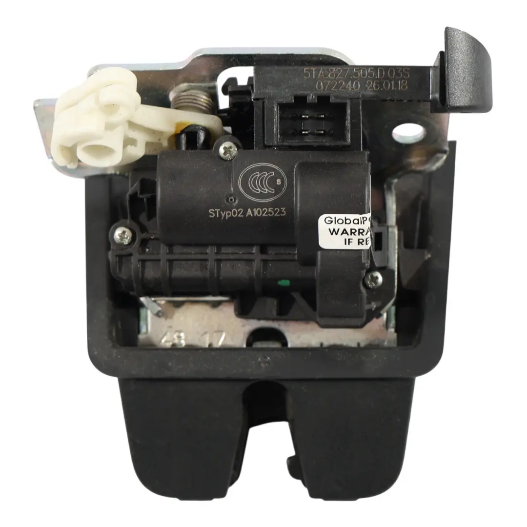 Volkswagen Passat B8 Mécanisme Serrure Hayon Coffre - SKU 5TA827505D - Numéro de pièce 5TA827505D