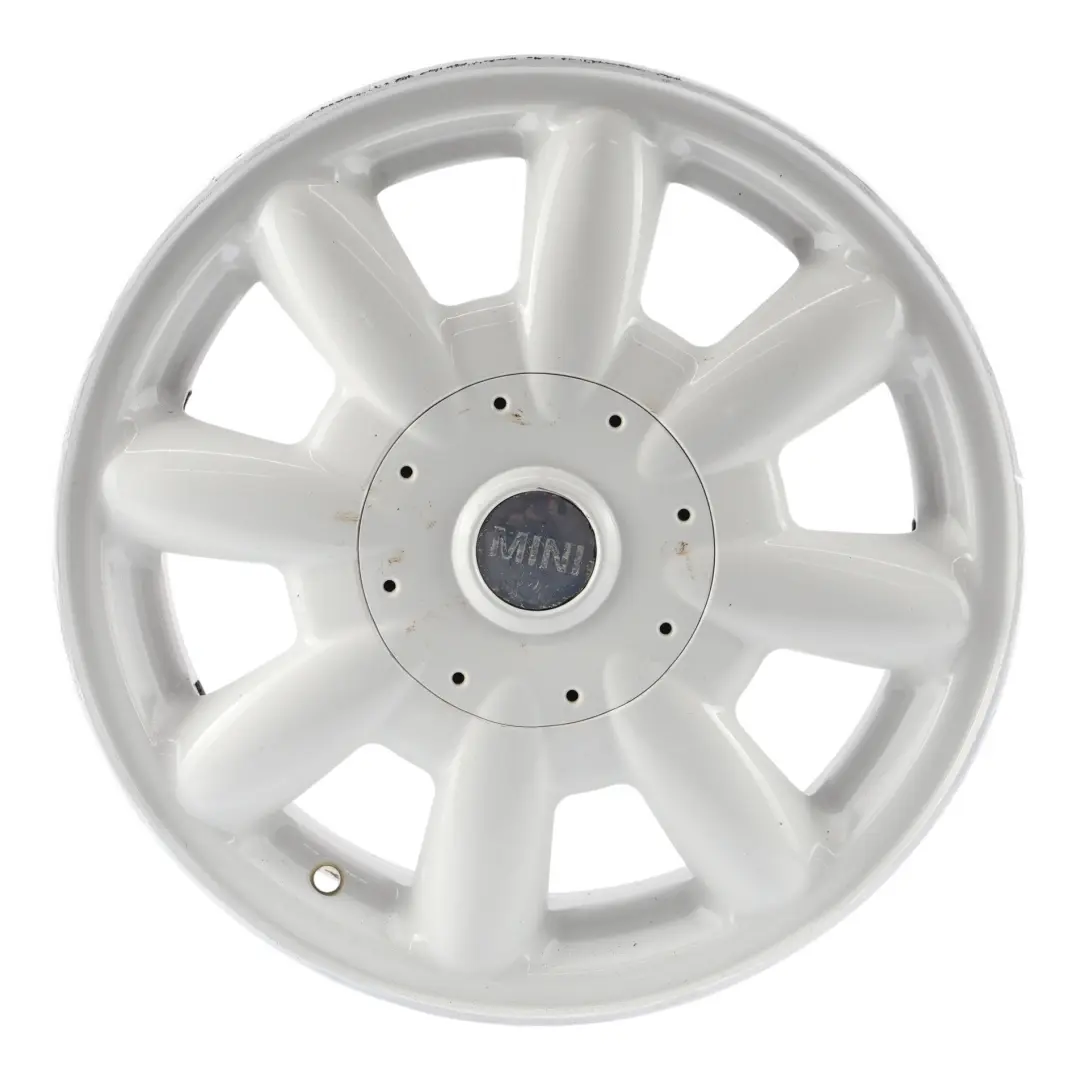 White Wheel Alloy Rim 15" 5,5J ET:45 8-Spoke 82 to Mini Cooper One R50 R52 R53 with Part number 6756674 Mini Cooper One R50 R52 R53 White Wheel Alloy Rim 15" 5,5J ET:45 8-Spoke 82 - SKU 6756674-2 - Part number 6756674