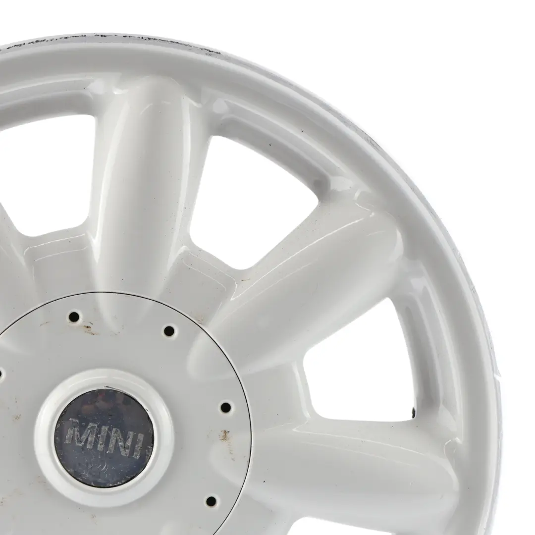 Llanta De aleacion blanca 15" 5,5J ET:45 8 radios 82 para Mini Cooper One R50 R52 R53 con número de pieza 6756674 Mini Cooper One R50 R52 R53 Llanta De aleacion blanca 15" 5,5J ET:45 8 radios 82 - SKU 6756674-2 - Número de pieza 6756674