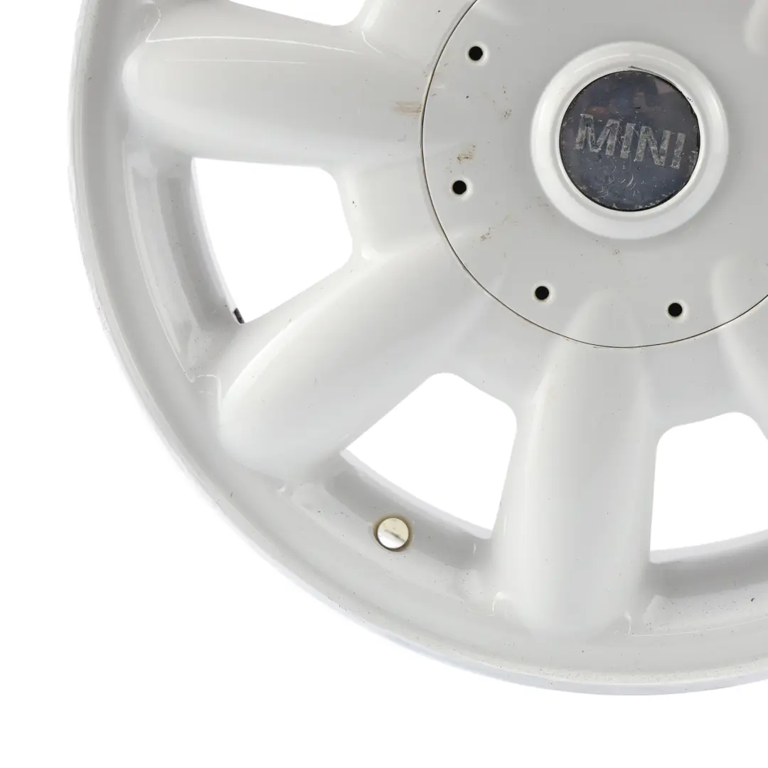 Llanta De aleacion blanca 15" 5,5J ET:45 8 radios 82 para Mini Cooper One R50 R52 R53 con número de pieza 6756674 Mini Cooper One R50 R52 R53 Llanta De aleacion blanca 15" 5,5J ET:45 8 radios 82 - SKU 6756674-2 - Número de pieza 6756674