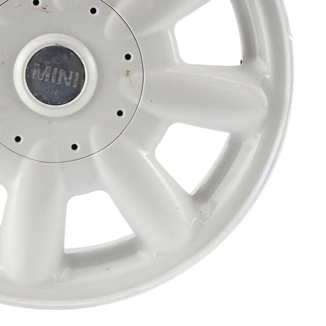 Weiss Alufelge Alu Felge 15" 5,5J ET:45 für Mini Cooper One R50 R52 R53 mit Teilenummer 6756674 Mini Cooper One R50 R52 R53 Weiss Alufelge Alu Felge 15" 5,5J ET:45 - SKU 6756674-2 - Teilenummer 6756674