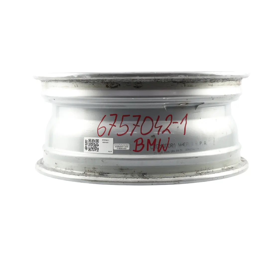 BMW E46 E87 Wheel Rim Alloy Silver 17" 7J ET:47 LA Double Spoke 98 - SKU 6757042-1 - Part number 6757042
