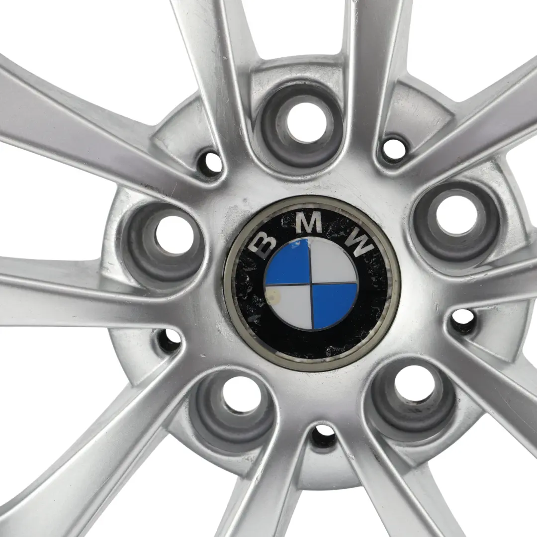 BMW E46 E87 Jante Alliage Argent 17" 7J ET:47 LA Double Rayon 98 - SKU 6757042-1 - Numéro de pièce 6757042
