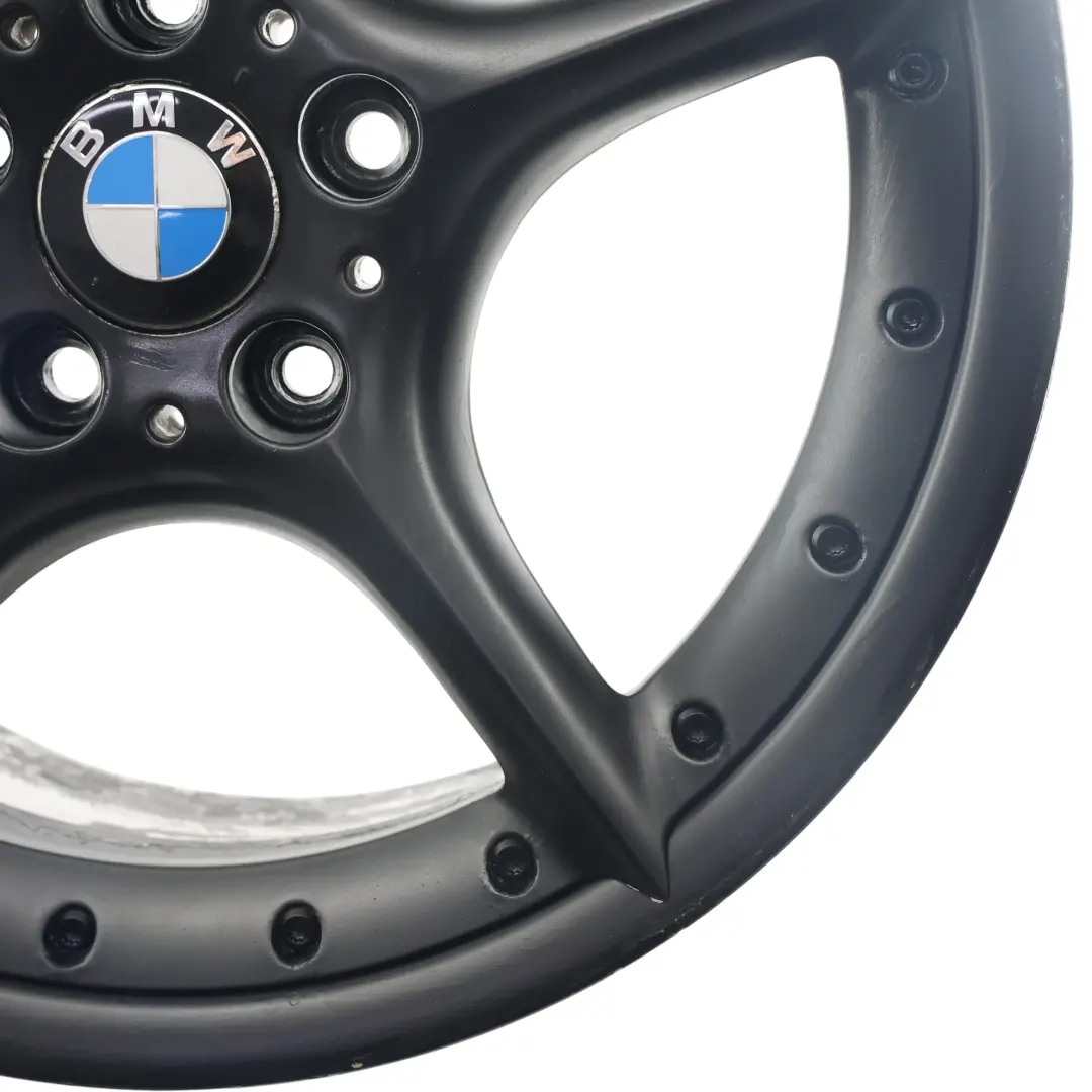 Negro llanta trasera aleación 18" 8,5J ET:50 Star 108 para BMW Z4 E85 E86 con número de pieza 6758195 BMW Z4 E85 E86 Negro llanta trasera aleación 18" 8,5J ET:50 Star 108 - SKU 6758195-3 - Número de pieza 6758195