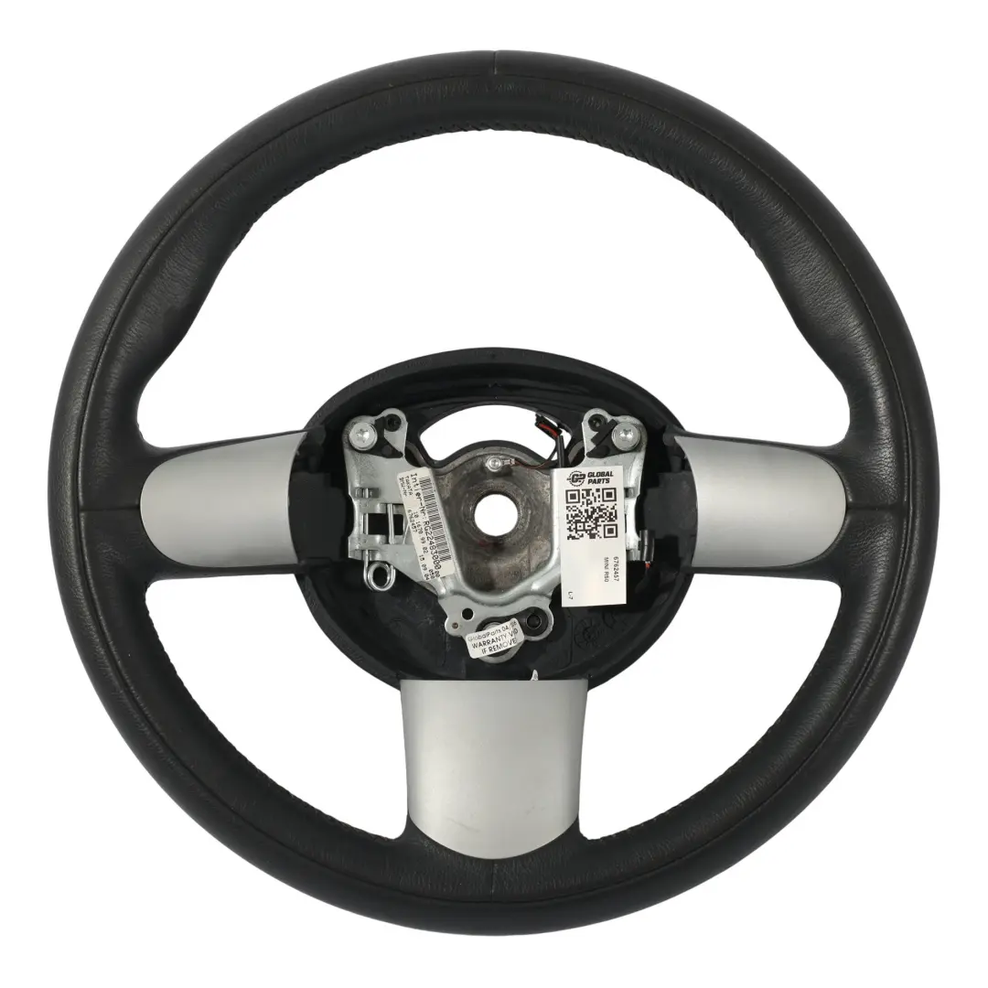 Steering Wheel Sports Black Leather to Mini Cooper R50 R52 R53 with Part number 6762457 Mini Cooper R50 R52 R53 Steering Wheel Sports Black Leather - SKU 6762457 - Part number 6762457