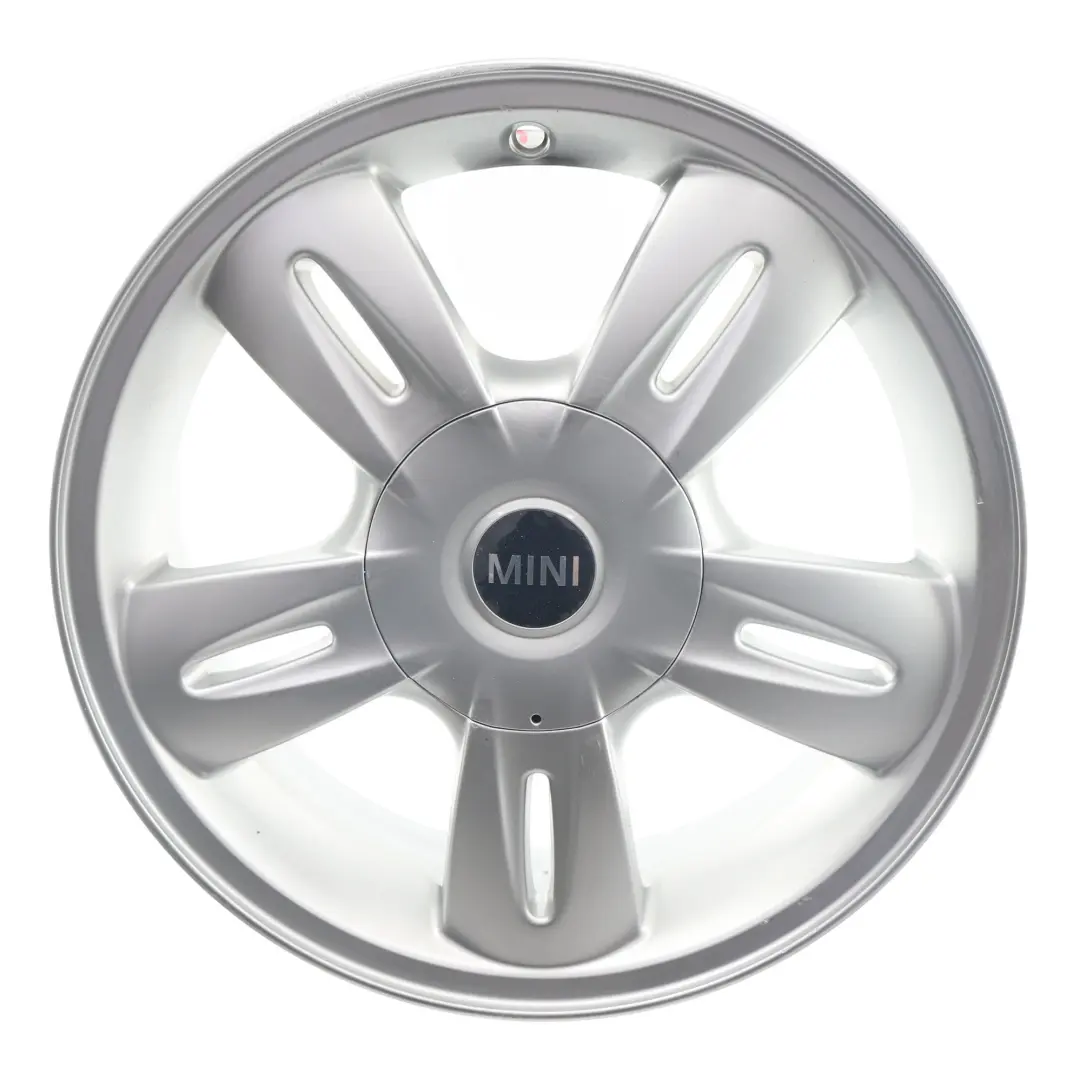 Alloy Rim 15" ET:45 5,5J 5 Star Rocket 93 to Mini Cooper One R50 Silver Wheel with Part number 6763295 Mini Cooper One R50 Silver Wheel Alloy Rim 15" ET:45 5,5J 5 Star Rocket 93 - SKU 6763295-1 - Part number 6763295