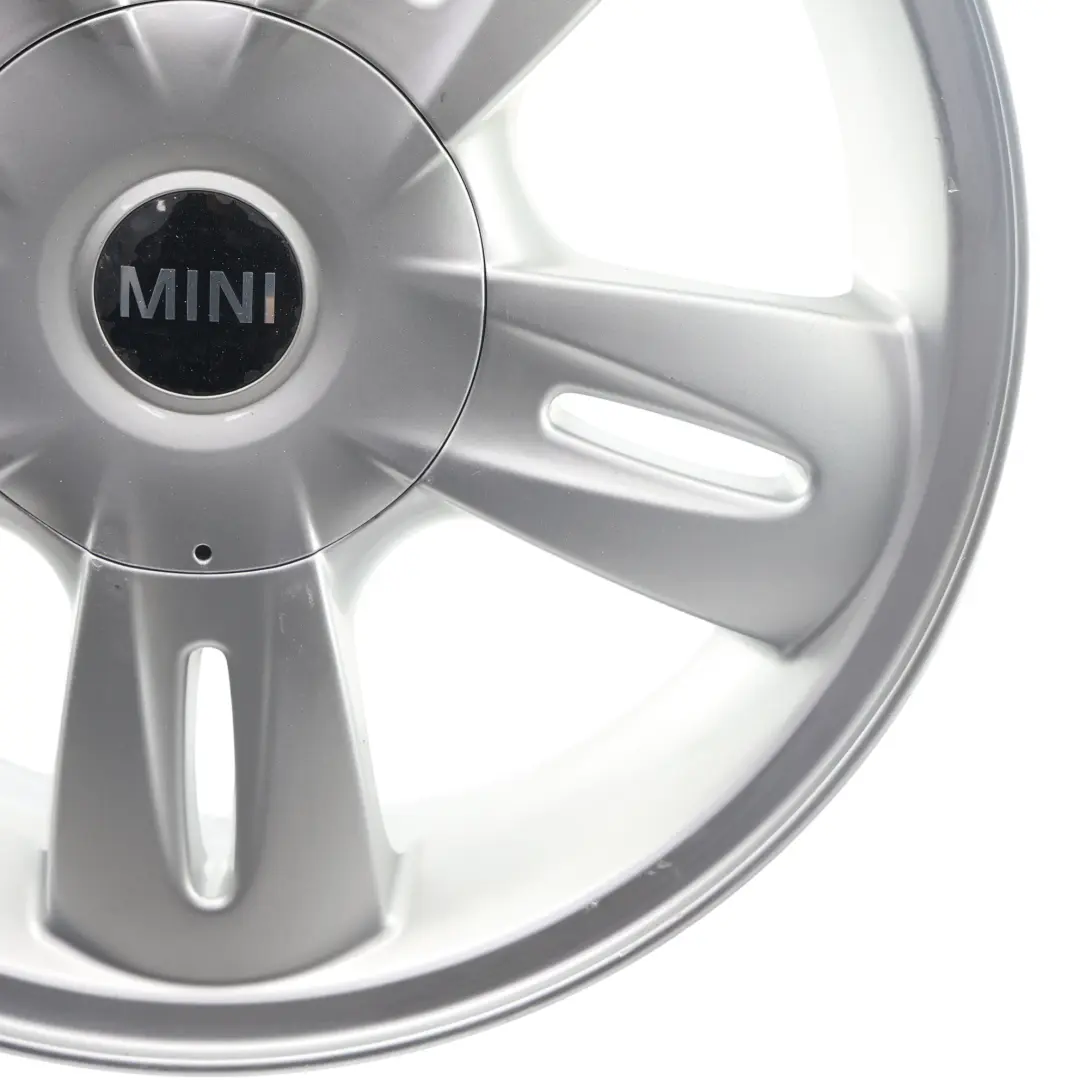 Mini Cooper One R50 Silber Alu Felge 15" 5,5J ET:45 5 Star Rocket 93 - SKU 6763295-1 - Teilenummer 6763295