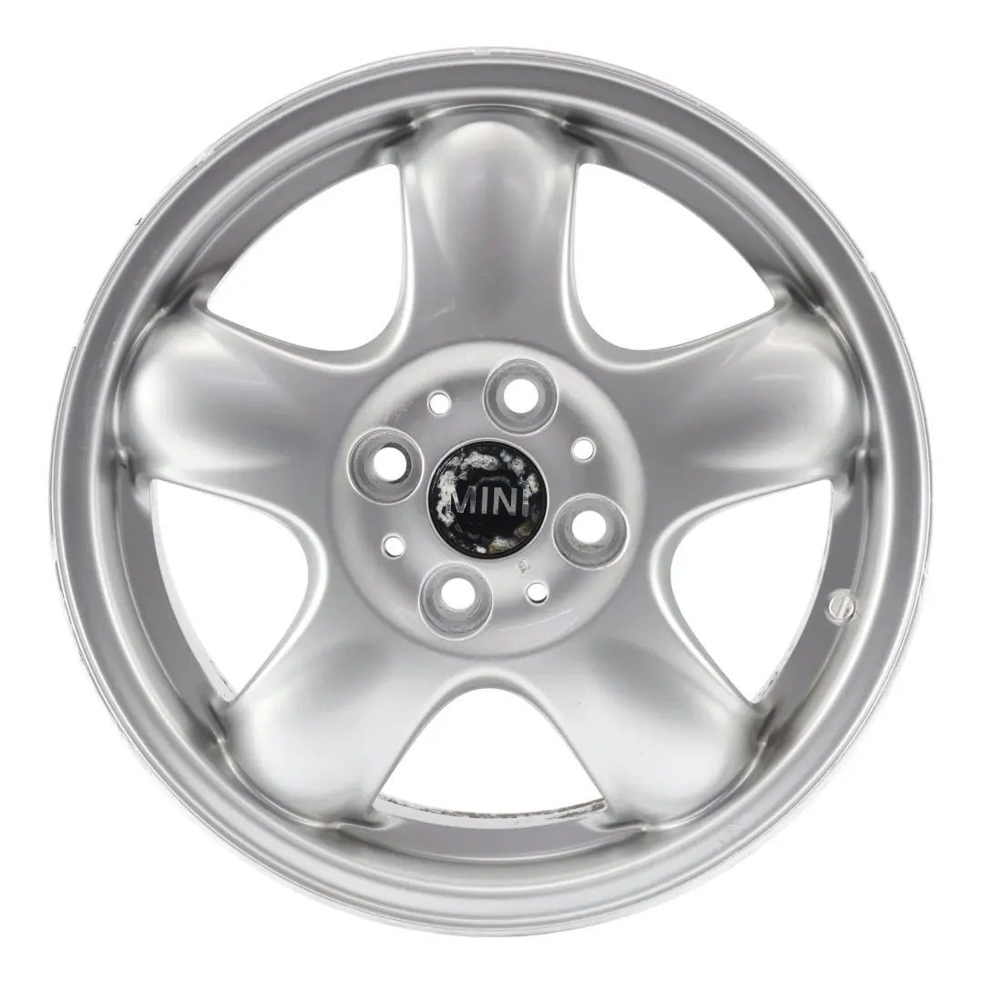 Mini Cooper R50 R56 Alu Felge Alufelge Silber 15" 5 Star Spooler 100 - SKU 6768498-1 - Teilenummer 6768498