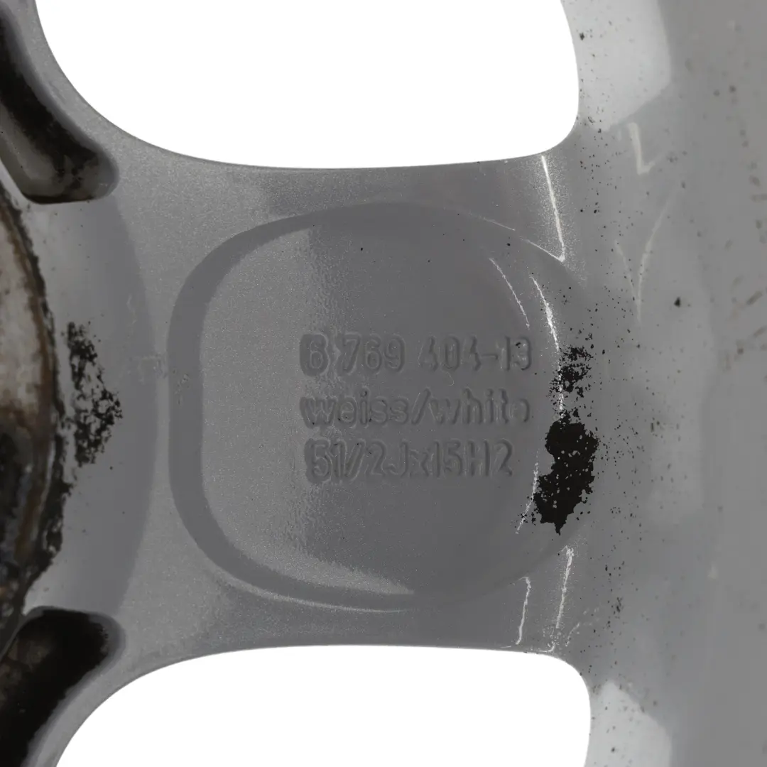 Alloy Rim 15" 5-Start Spooler 100 to Mini Cooper One R50 R55 R56 Silver Wheel with Part number 6768498 Mini Cooper One R50 R55 R56 Silver Wheel Alloy Rim 15" 5-Start Spooler 100 - SKU 6768498-1 - Part number 6768498