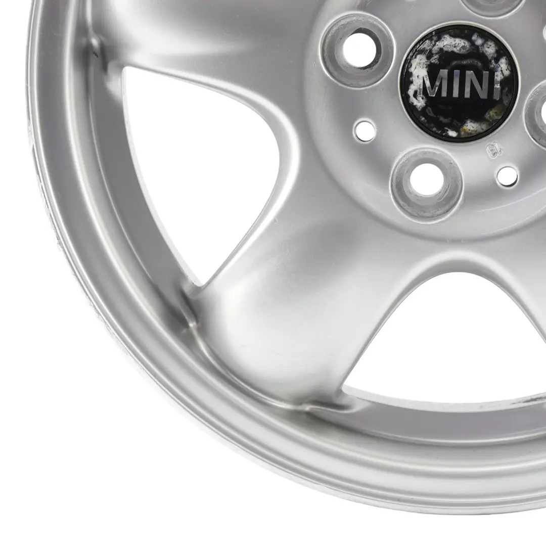 Mini Cooper One R50 R55 R56 Cerchio in Lega Alloy 15" 5-Start Spooler Argentato - SKU 6768498-1 - Numero di parte 6768498