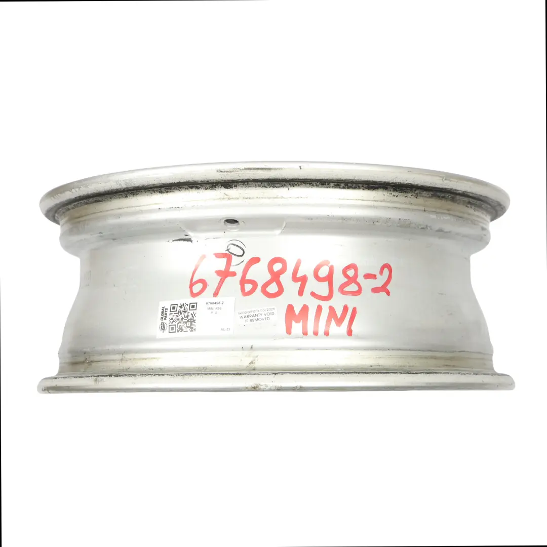 Alloy Rim 15" 5,5J 5-Start Spooler 100 to Mini One R50 R55 R56 Silver Wheel with Part number 6768498 Mini One R50 R55 R56 Silver Wheel Alloy Rim 15" 5,5J 5-Start Spooler 100 - SKU 6768498-2 - Part number 6768498