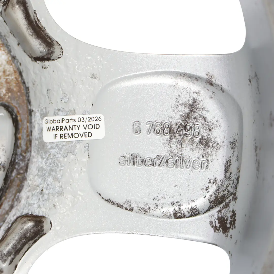 Mini One R50 R55 R56 Silver Wheel Alloy Rim 15" 5,5J 5-Start Spooler 100 - SKU 6768498-2 - Part number 6768498