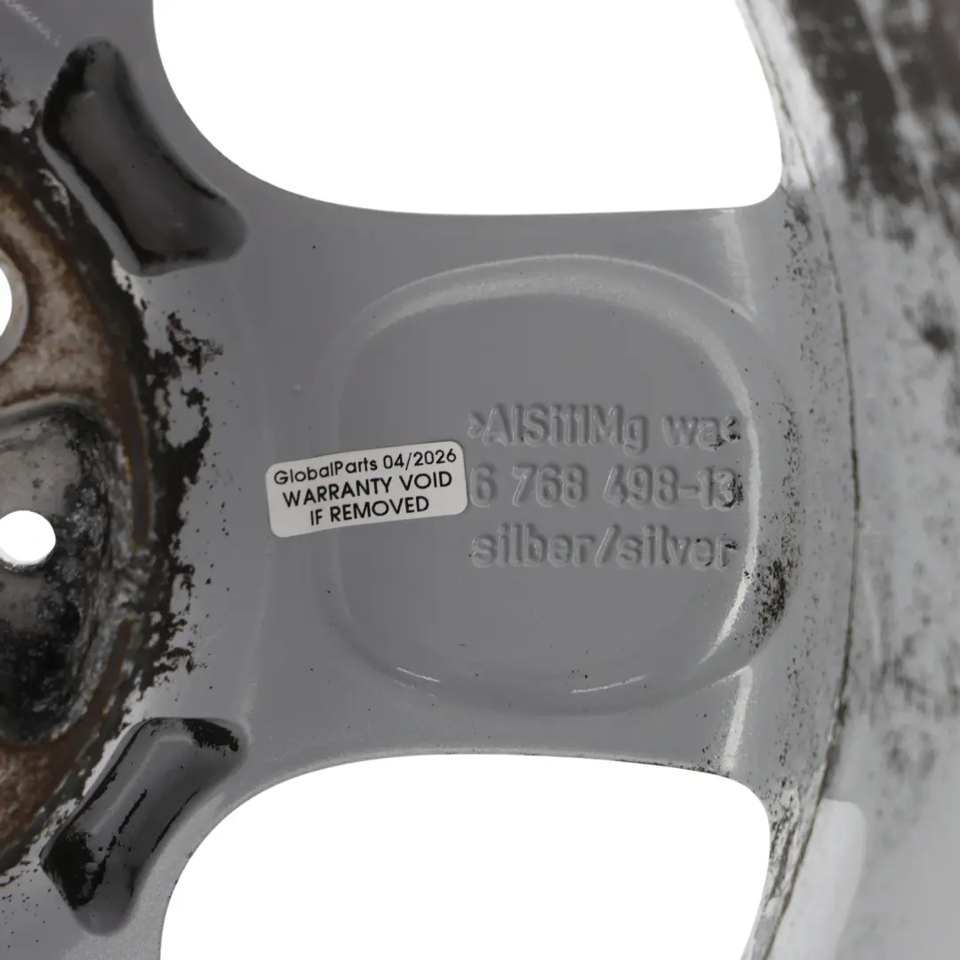 Mini One R55 R56 Llanta Aleación Plateada 15" 5,5J 5-Start Spooler 100 - SKU 6768498-2 - Número de pieza 6768498